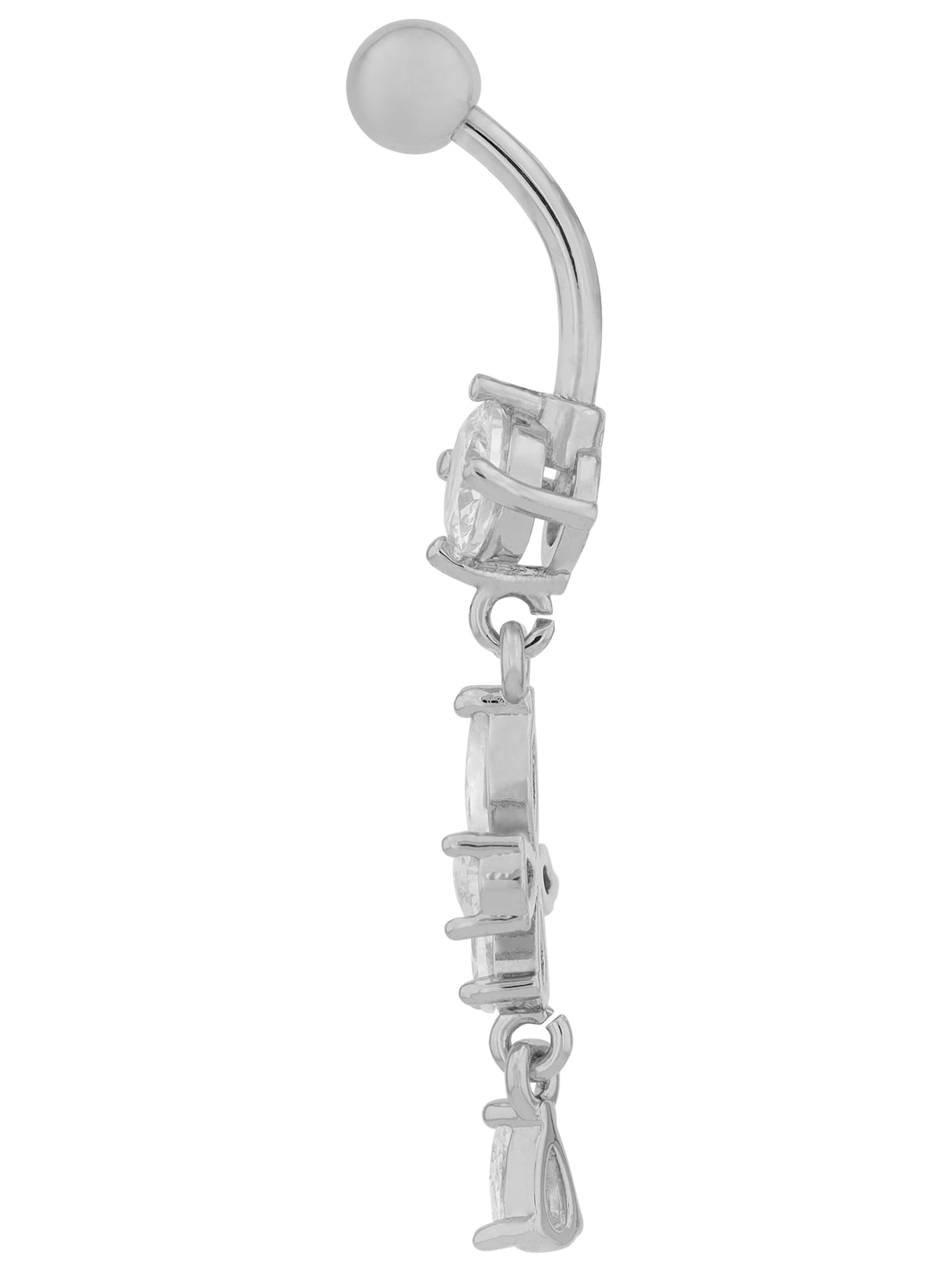 Akzent Piercingschmuck 'Zirkonia'‌‌‌‌‌‌ in Gold
