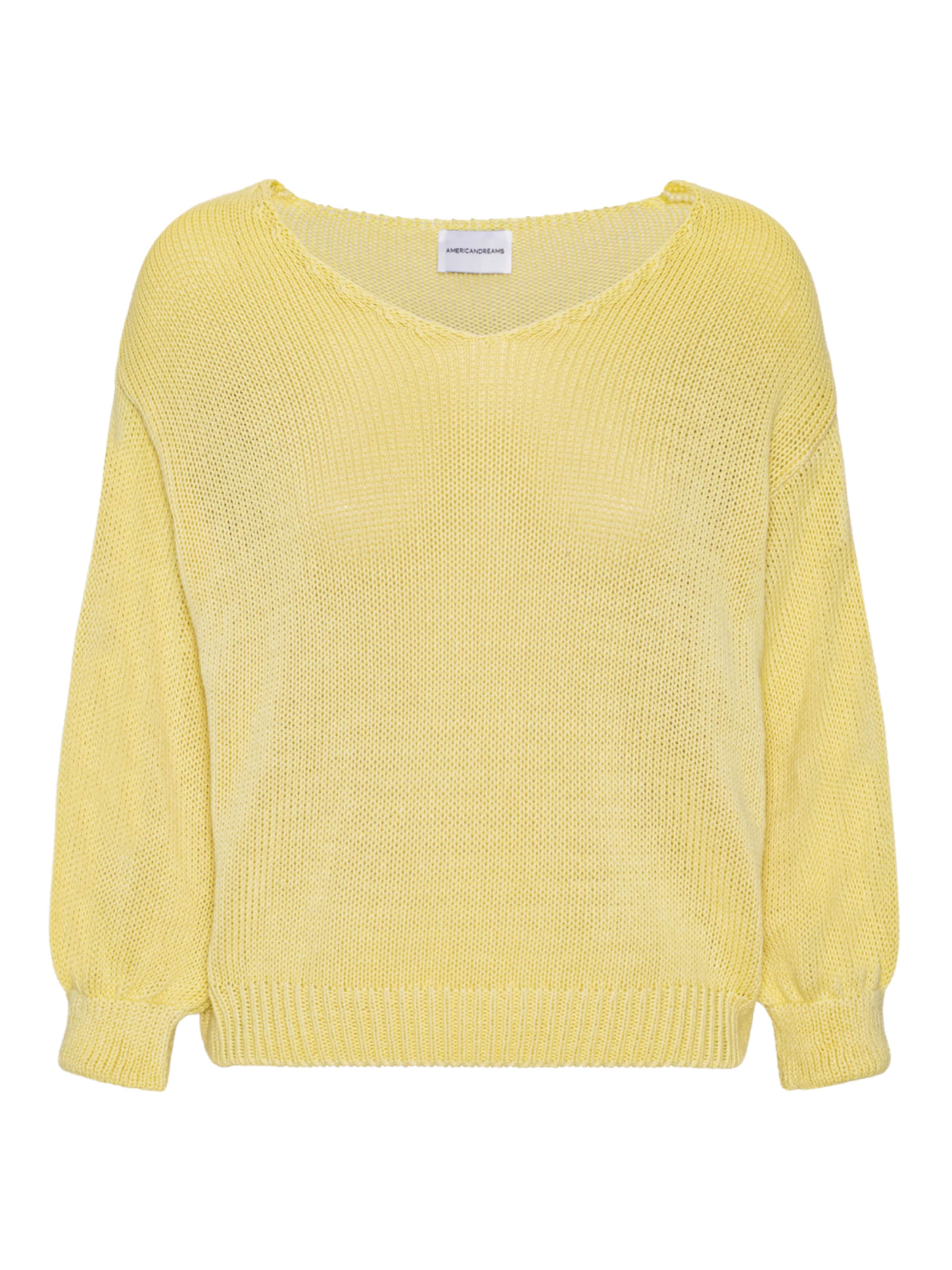 americandreams Oversized sweater 'Milana Cotton' in Yellow: front