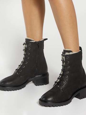 Dune LONDON Veterlaarsjes 'Paniz' in Zwart