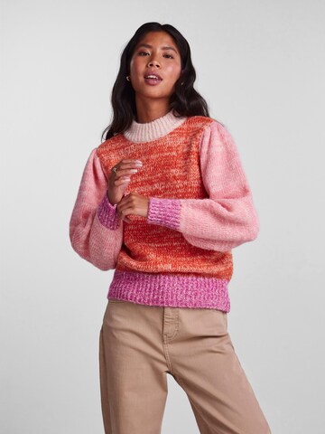 PIECES Sweater 'Felisia' in Orange: front