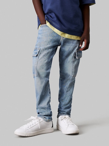 Calvin Klein Jeans Loosefit Jeans in Blau: Vorderseite