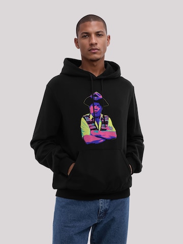 Sweat-shirt 'TV Times Benny Hill In Character 1989 Pop Art' F4NT4STIC en noir : devant