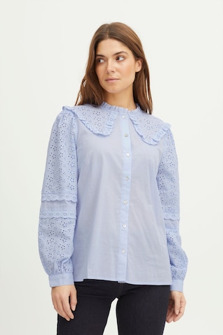 PULZ Jeans Blouse 'Olivia' in Blauw: voorkant