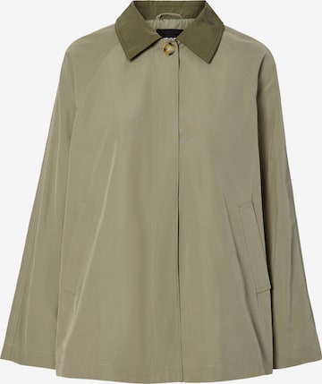 PIECES Välikausitakki 'PCVILMA' värissä harmaa: etupuoli