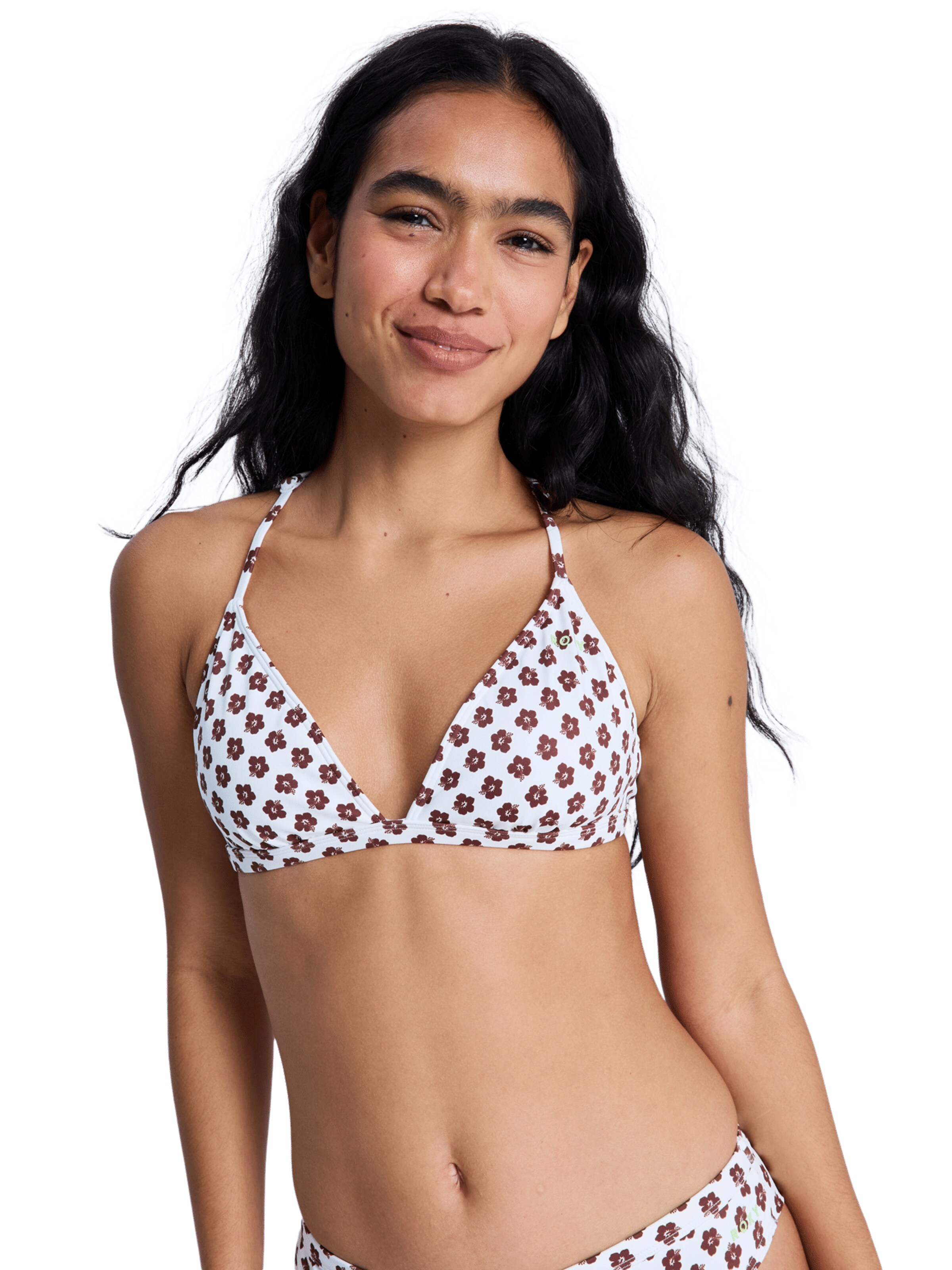 ROXY Triangel Bikinitop 'Pro' in Bruin: voorkant