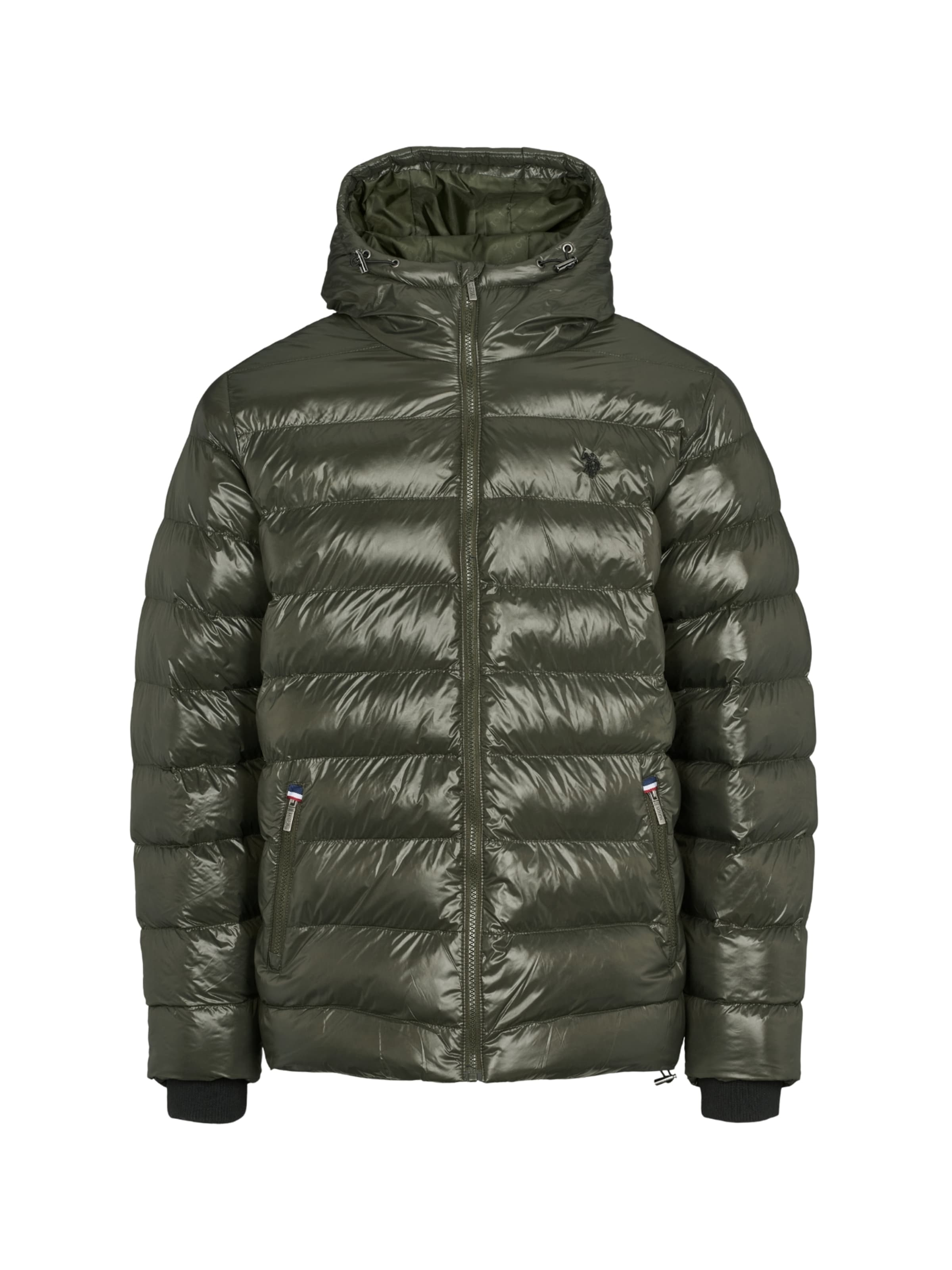 U.S. POLO ASSN. Välikausitakki 'Thor' värissä vihreä: etupuoli