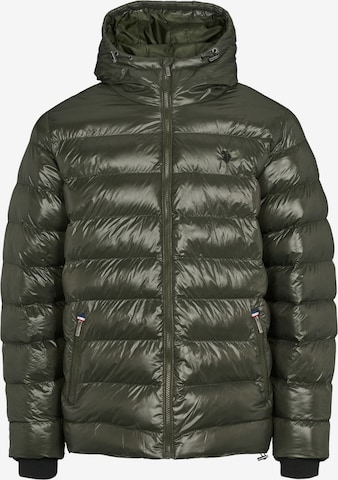 U.S. POLO ASSN. Välikausitakki 'Thor' värissä vihreä: etupuoli