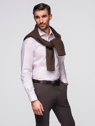 Ombre Regular Fit Hemd 'OM-SHOS-0183' in Pink