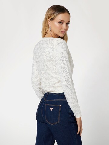 GUESS Strickjacke in Weiß