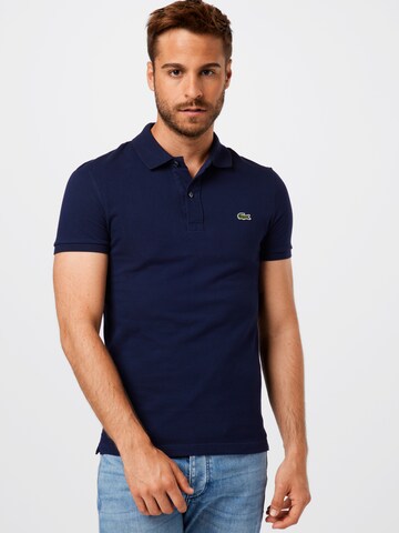 LACOSTE Slim Fit Poloshirt in Blau: predná strana