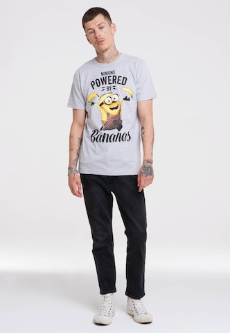LOGOSHIRT Shirt 'Minions' in Grijs