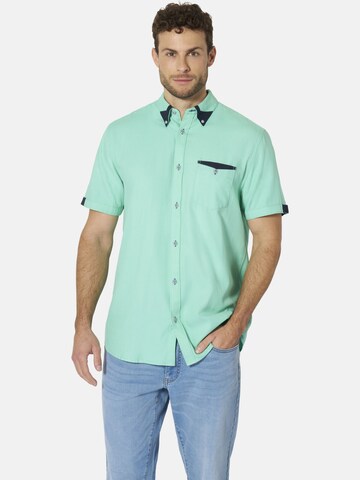 BABISTA Regular fit Button Up Shirt 'Stefzite ' in Green