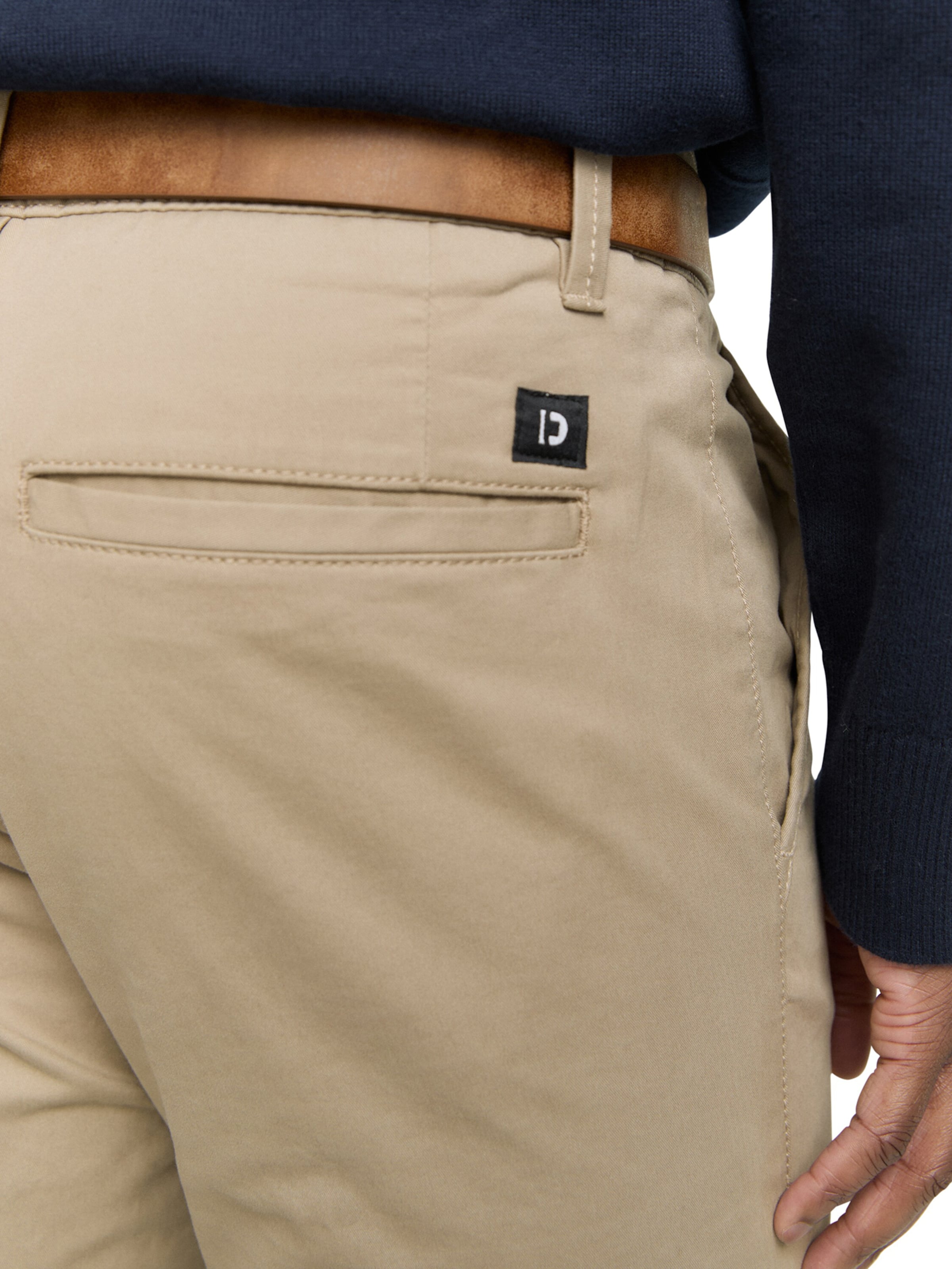 TOM TAILOR DENIM Слим Брюки-чинос в Черный