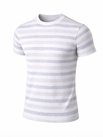 PANTONECLO Shirt 'Pantoneclo Men’s Crew Neck Short Sleeve T-Shirt' in Weiß: Vorderseite
