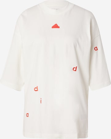 ADIDAS SPORTSWEAR Λειτουργικό μπλουζάκι 'BLUV' σε λευκό: μπροστά