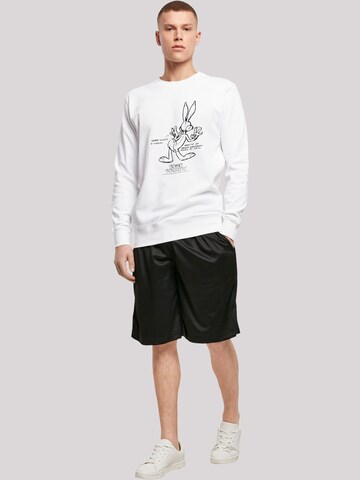 F4NT4STIC Sweatshirt 'Looney Tunes Bugs Bunny' in Weiß