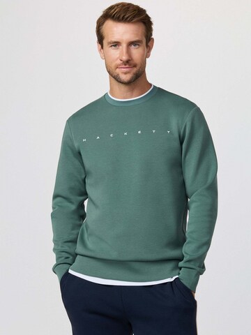Felpa 'Essential Crew' di Hackett London in verde: frontale