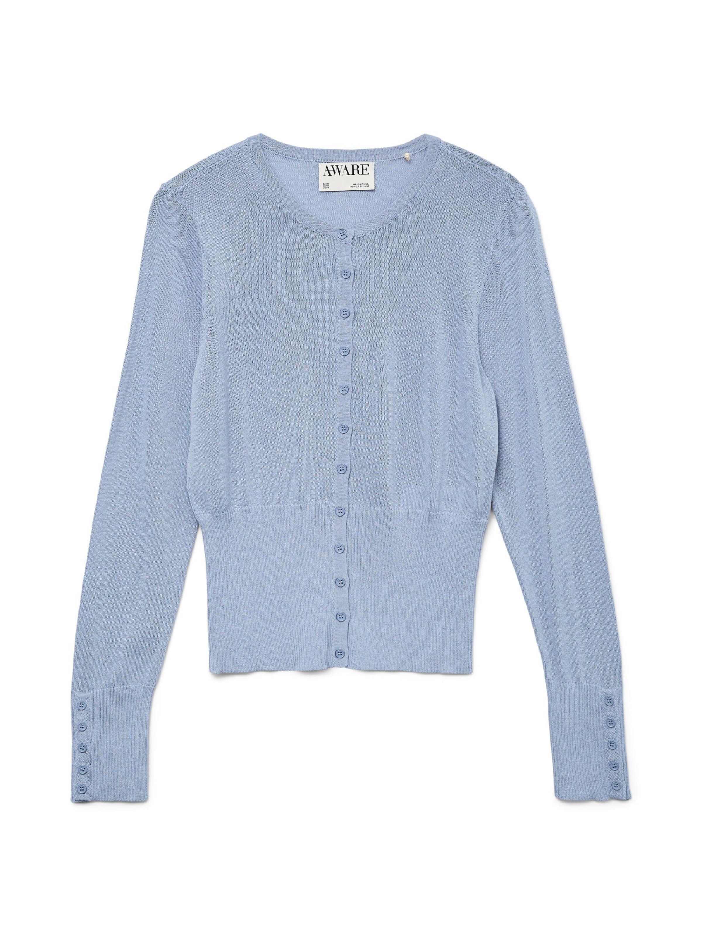 VERO MODA Strickjacke 'VMPelia' in Taubenblau ABOUT YOU