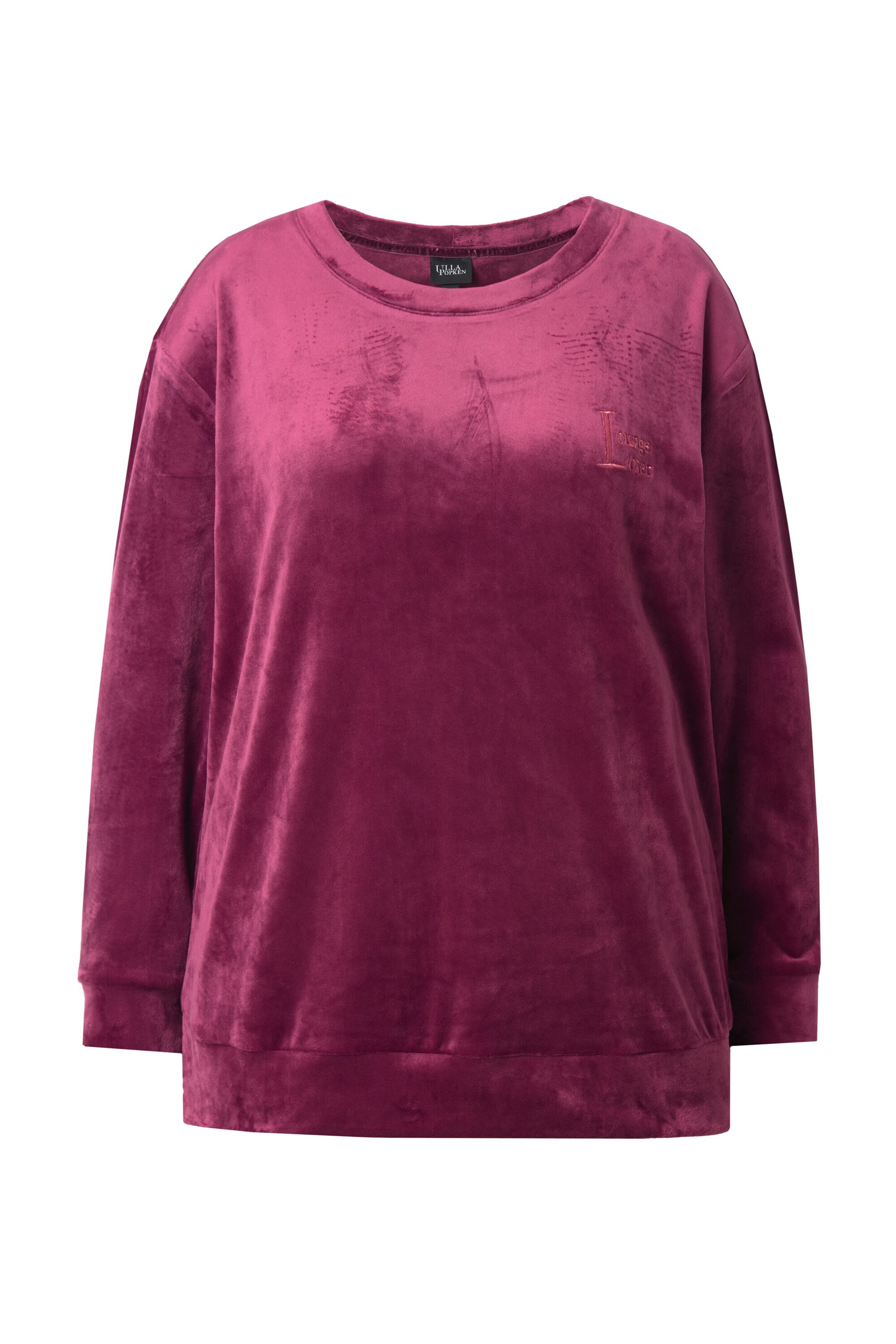Ulla Popken Sweatshirt in Purple: front