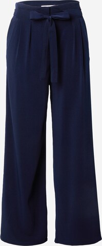 VILA Wide leg Bandplooibroek 'Elin' in Blauw: voorkant