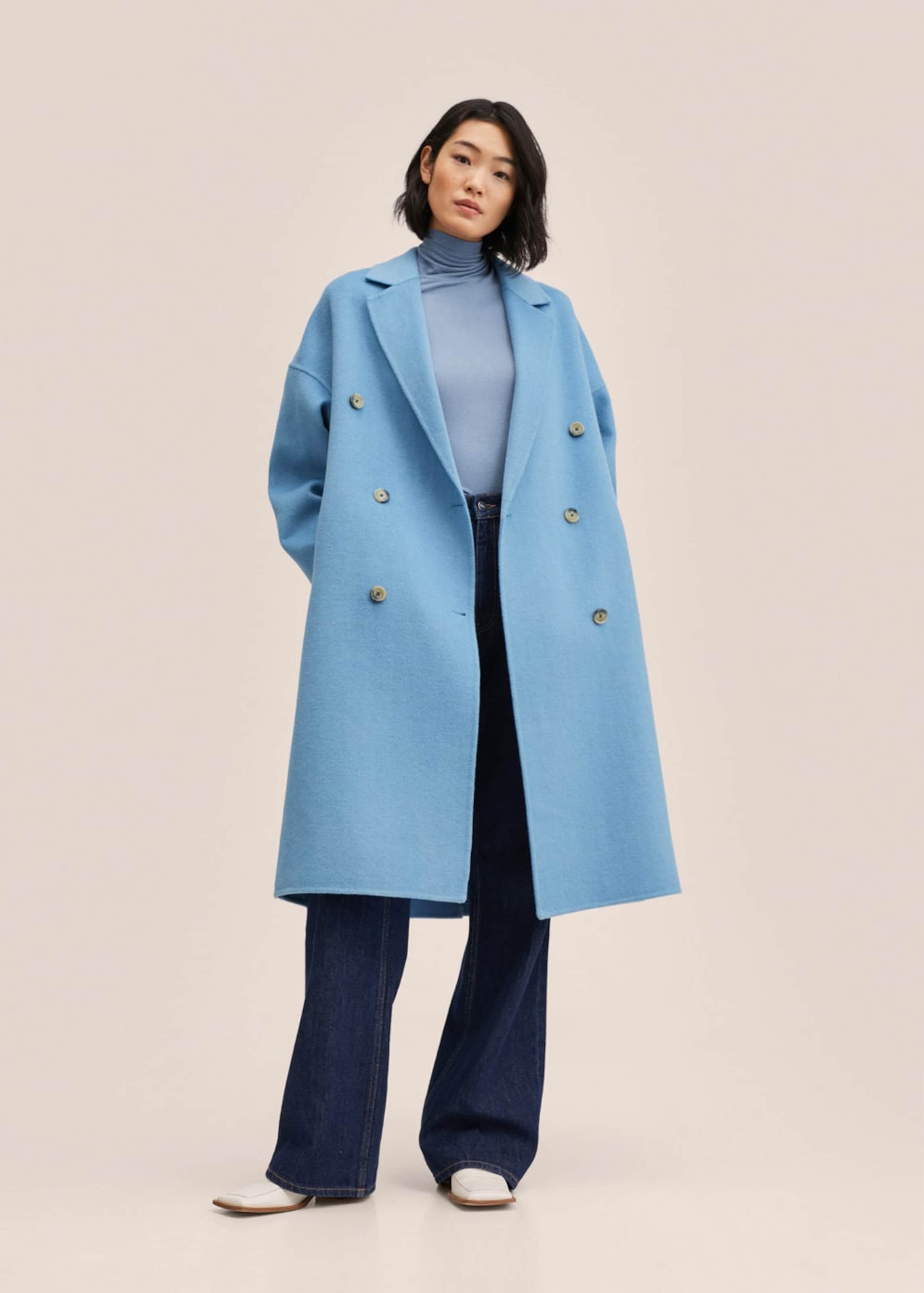 Frauen Mäntel MANGO Mantel 'Picarol' in Blau - DV47756 Frauen Mäntel MANGO Mantel 'Picarol' in Blau - DV47756