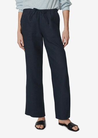 Marc O'Polo Loose fit Pants in Blue: front