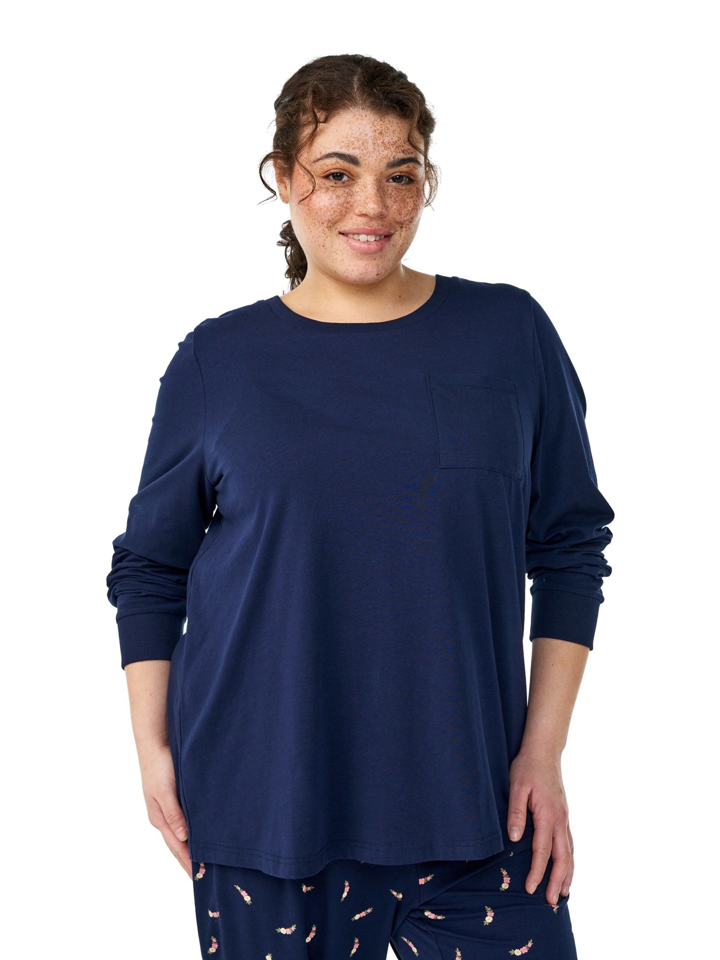 Zizzi Tričko 'Mhanny' – modrá: přední strana