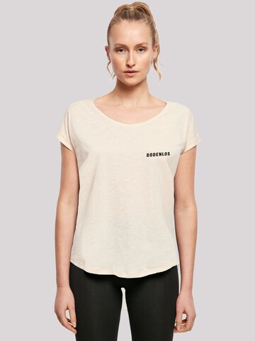 T-shirt 'Bodenlos' F4NT4STIC en beige : devant