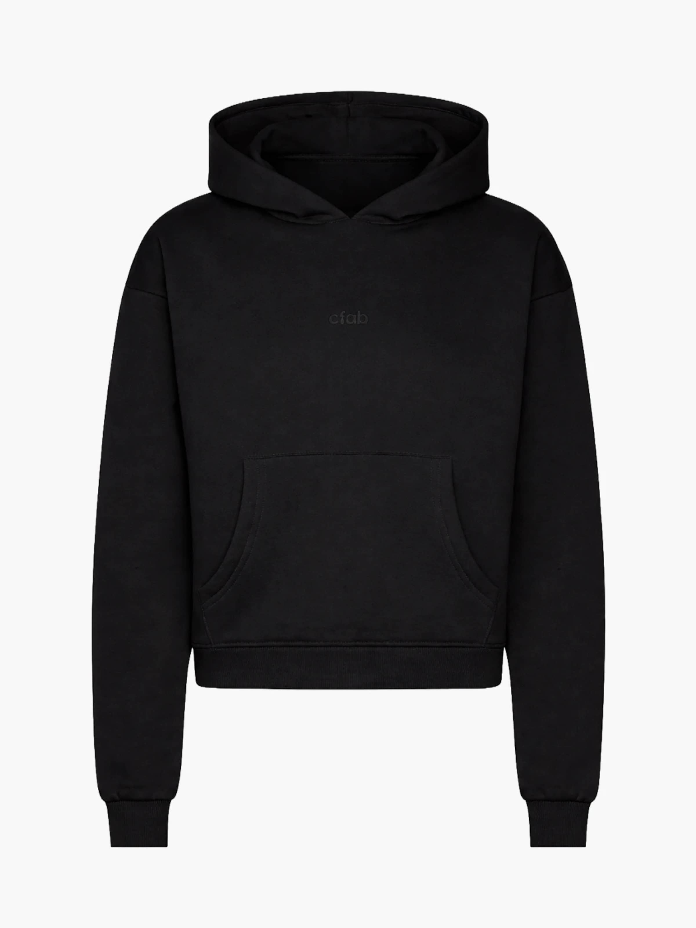 cfab (formerly creamy fabrics) Sweatshirt 'Classic' i svart: framsida