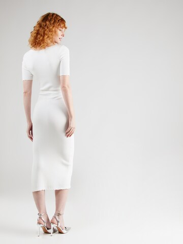 HUGO - Vestido de malha 'Simbly' em branco