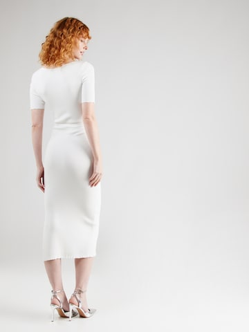 HUGO Red - Vestido de punto 'Simbly' en blanco