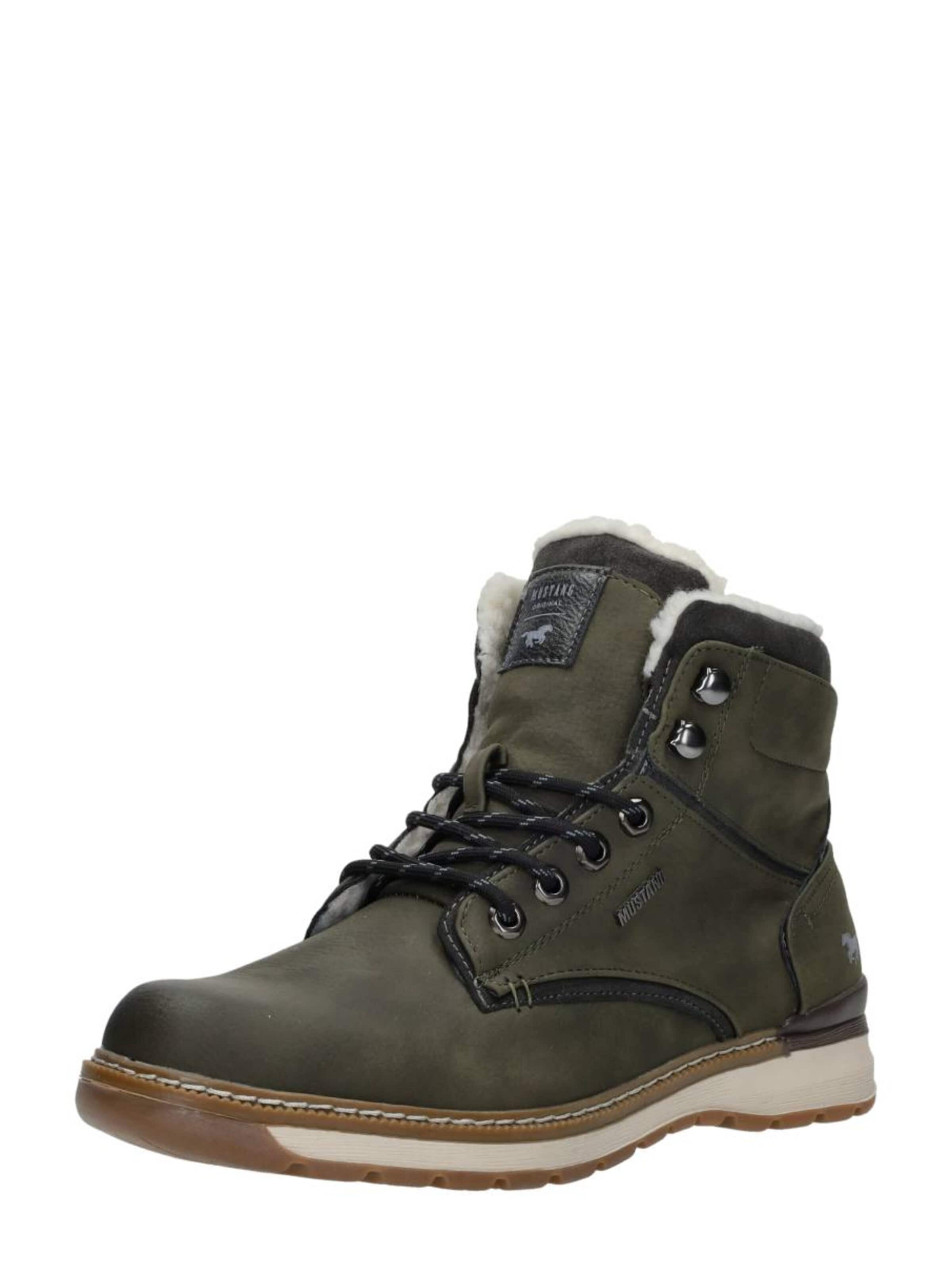 Bottes à lacets 'Veterschoenen Hoog' MUSTANG en vert