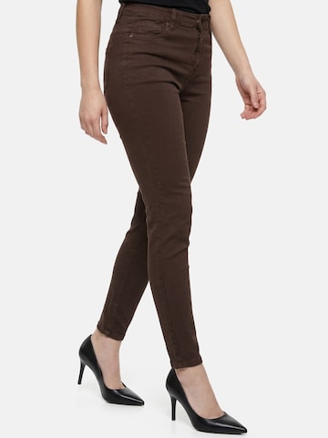 Skinny Jean 'F138' Tazzio en marron