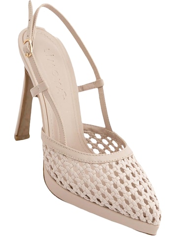 Limoya - Zapatos destalonado 'Silvie' en beige: frente