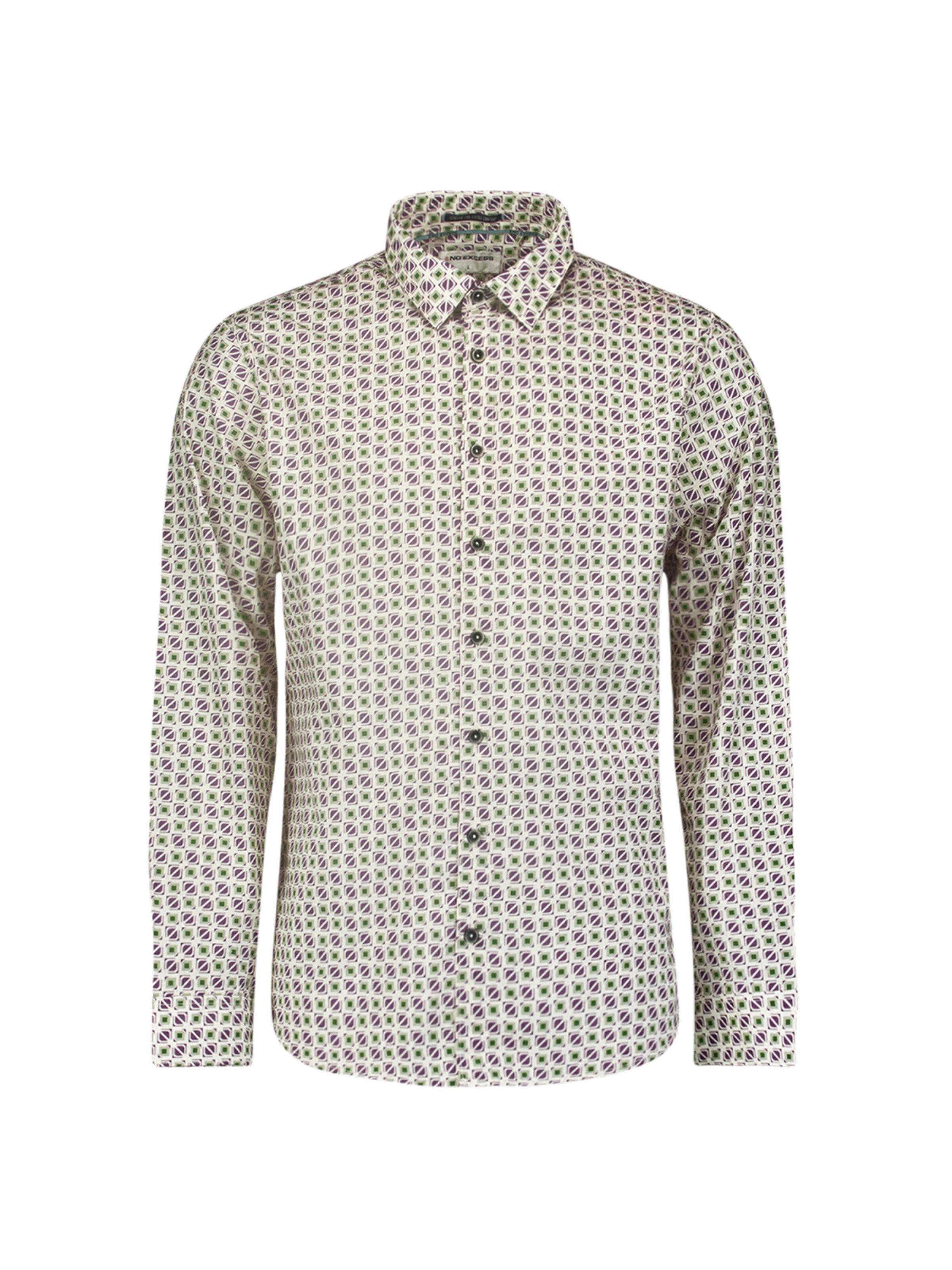 No Excess Slim Fit Hemd in Weiß: Vorderseite