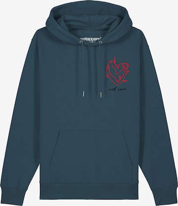 Sweat-shirt 'Self Love' Watapparel en vert : devant