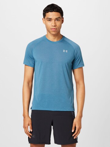 UNDER ARMOUR Performance Shirt 'Streaker' in Blue: front