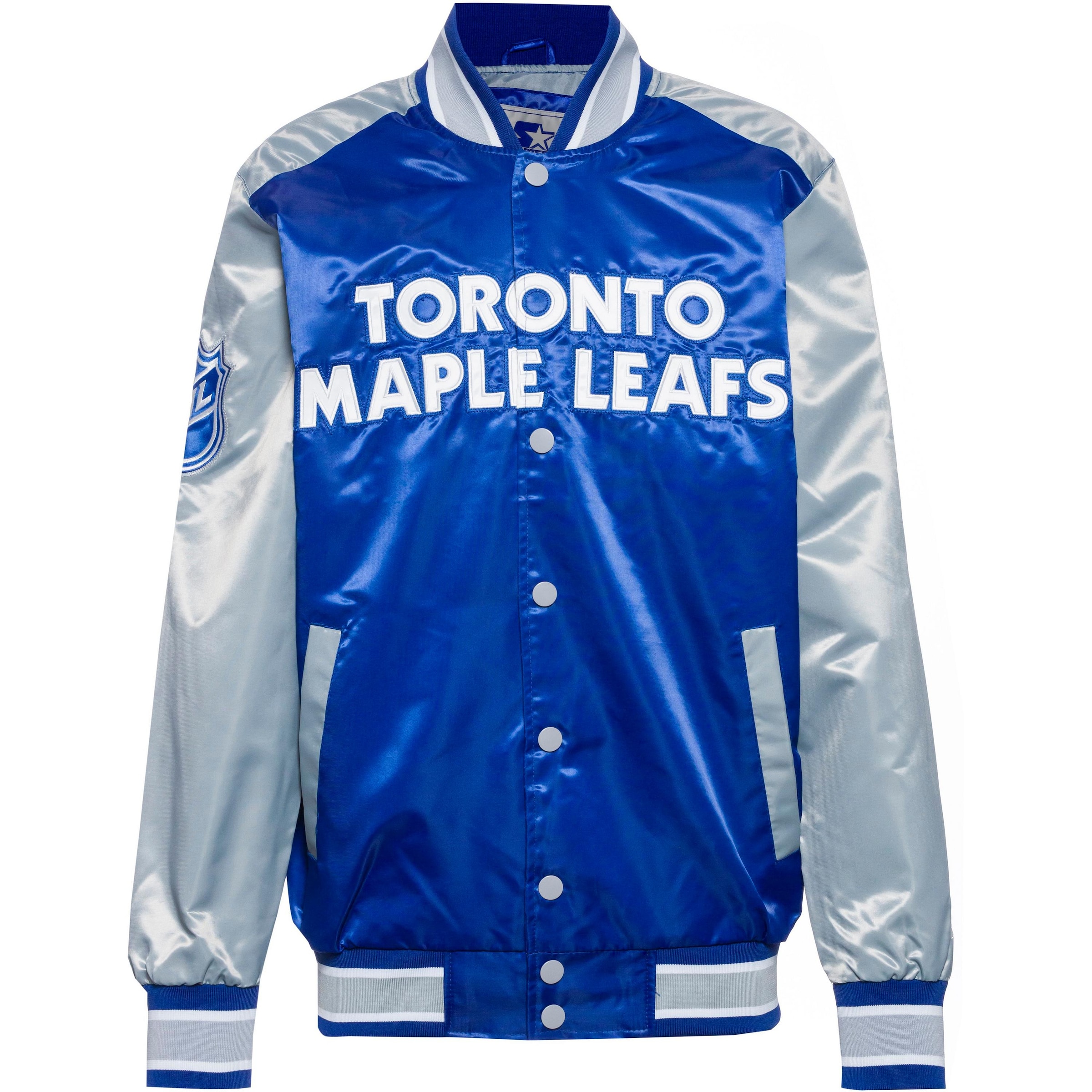 Starter Übergangsjacke 'Toronto Maple Leafs' in Blau: Vorderseite