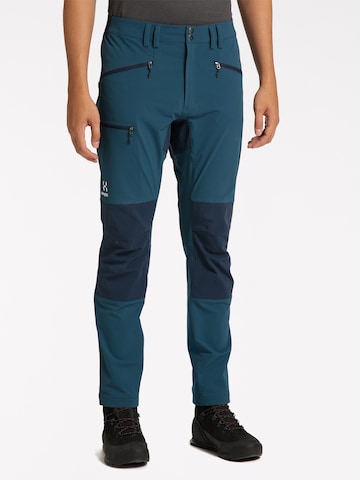 Haglöfs Slimfit Outdoorhose in Blau: Vorderseite