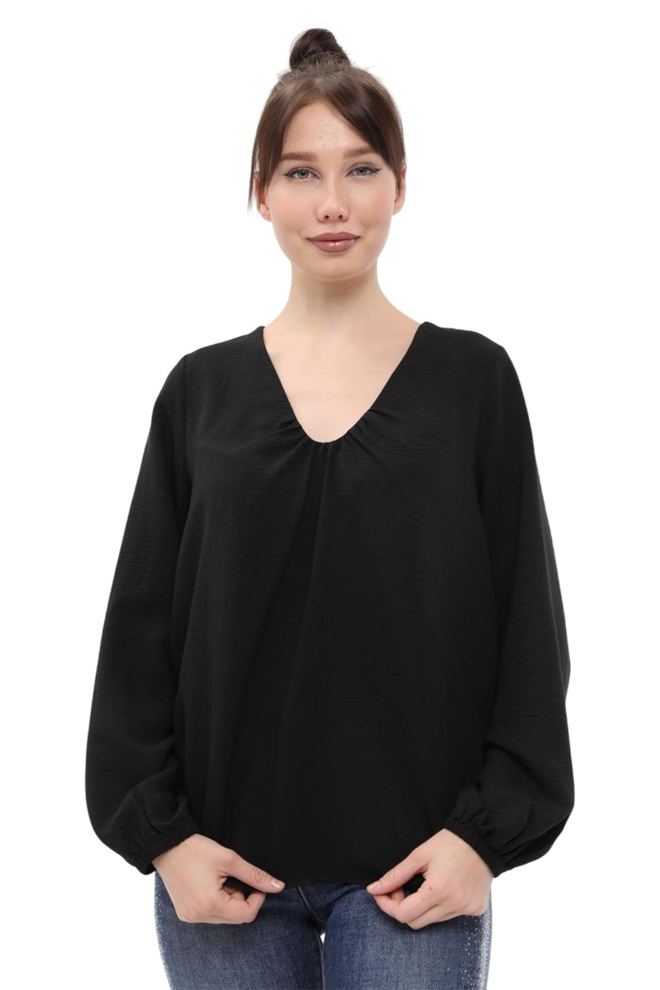 Chemisier HOME STORE en noir : devant