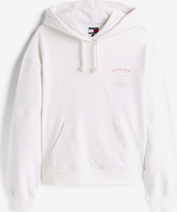 Tommy JeansSweater majica - bijela boja: prednji dio