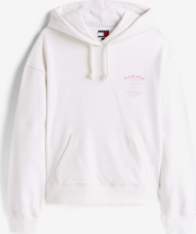 Tommy Jeans Sweater majica u roza / bijela, Pregled proizvoda
