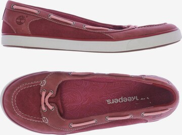 TIMBERLAND Flats & Loafers in 39 in Red: front