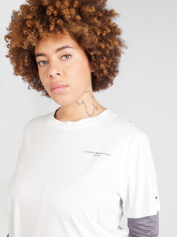 T-shirt Tommy Hilfiger Curve en blanc