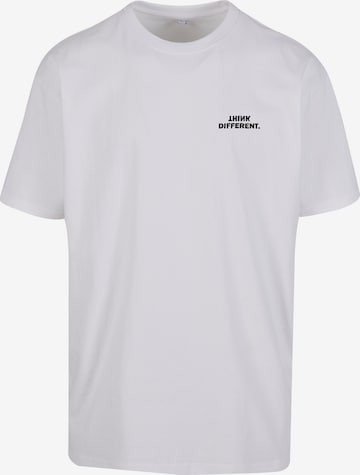 Urban Classics - Camisa 'Think' em branco: frente