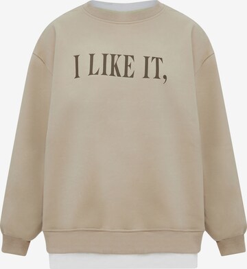 Sweat-shirt HOMEBASE en beige : devant