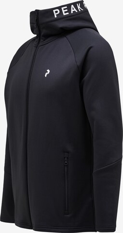 PEAK PERFORMANCE Fleece Jacket in Black