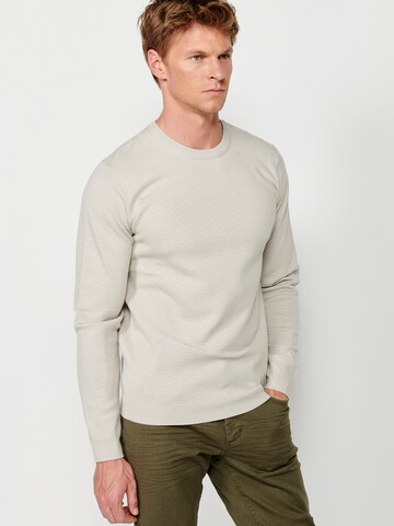 Pull-over 'Punto' KOROSHI en blanc : devant