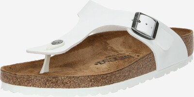 BIRKENSTOCK T-bar sandals 'Gizeh BF' in White, Item view