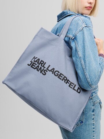 KARL LAGERFELD JEANS - Shopper en azul: frente